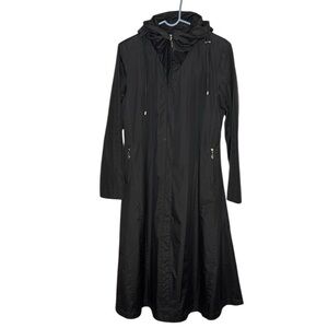 The Matrix Nylon Zip Front Midi Jacket Coat size Medium by Regent Park Goth